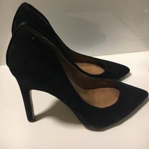 SIZE 6.5 black pointed heel