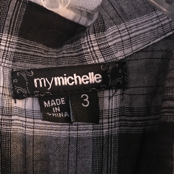 Hanker chief style plaid dress - Picture 4 of 4