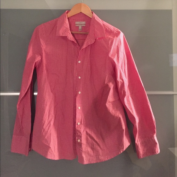 J. Crew stretch perfect gingham button down - Picture 1 of 2