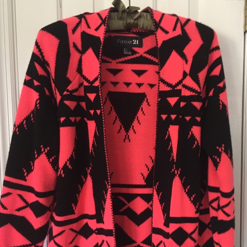 Fluorescent pink sweater