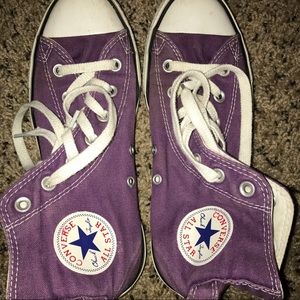 Size 8 High Top Purple Converse
