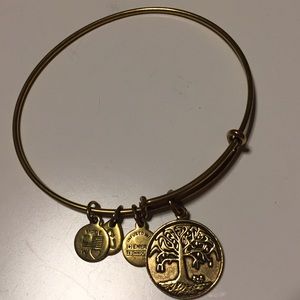 Alex and Ani gold Path of Life bracelet