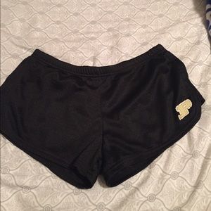 Short athletic shorts