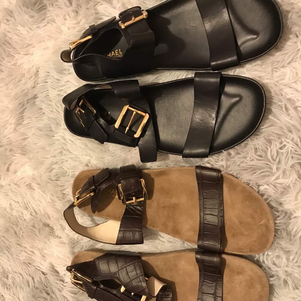 Micheal Kors leather sandals