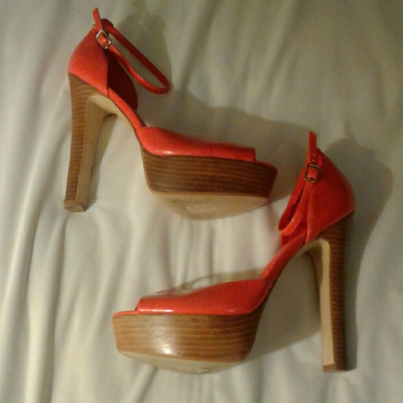 Coral platform peep toes - Picture 2 of 5