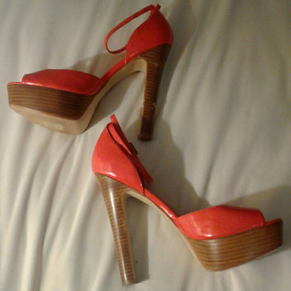 Coral platform peep toes - Picture 3 of 5