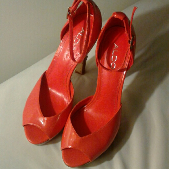Coral platform peep toes - Picture 5 of 5