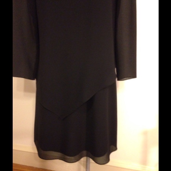 Beaded Neck Black Dress - Picture 3 of 4