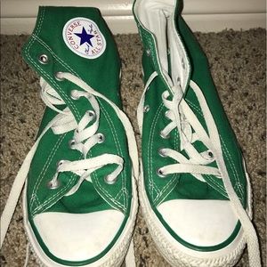Size 8 High Top Green Converse