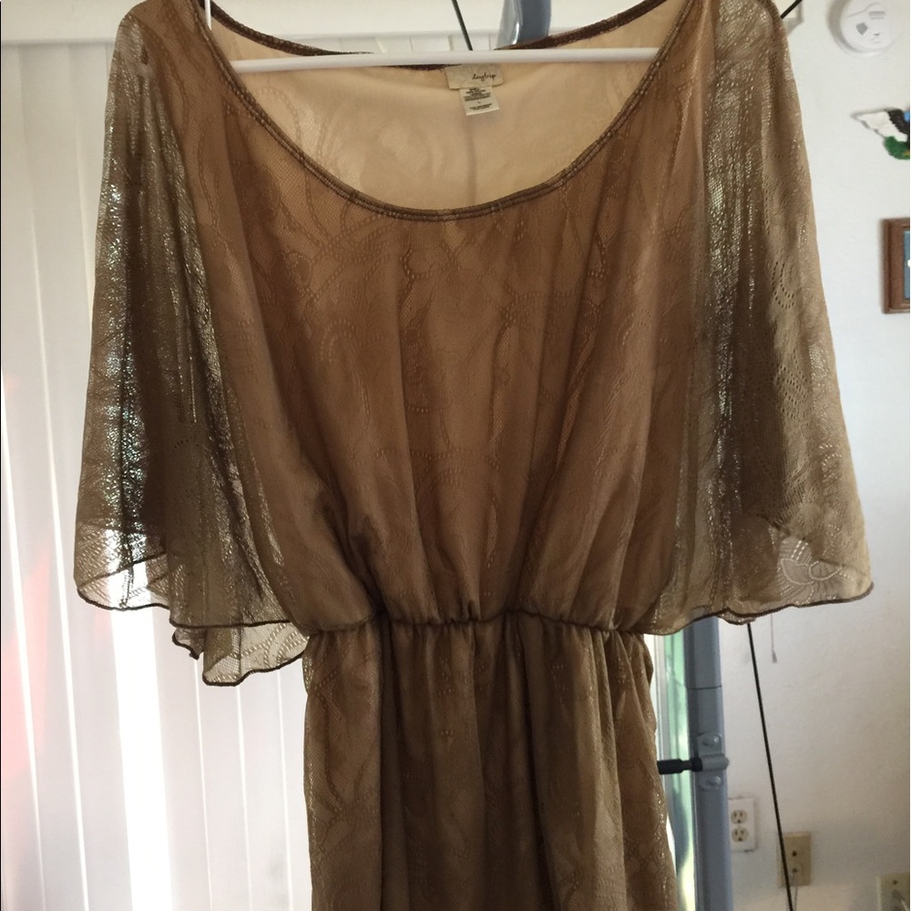 Lace empire waist shirt