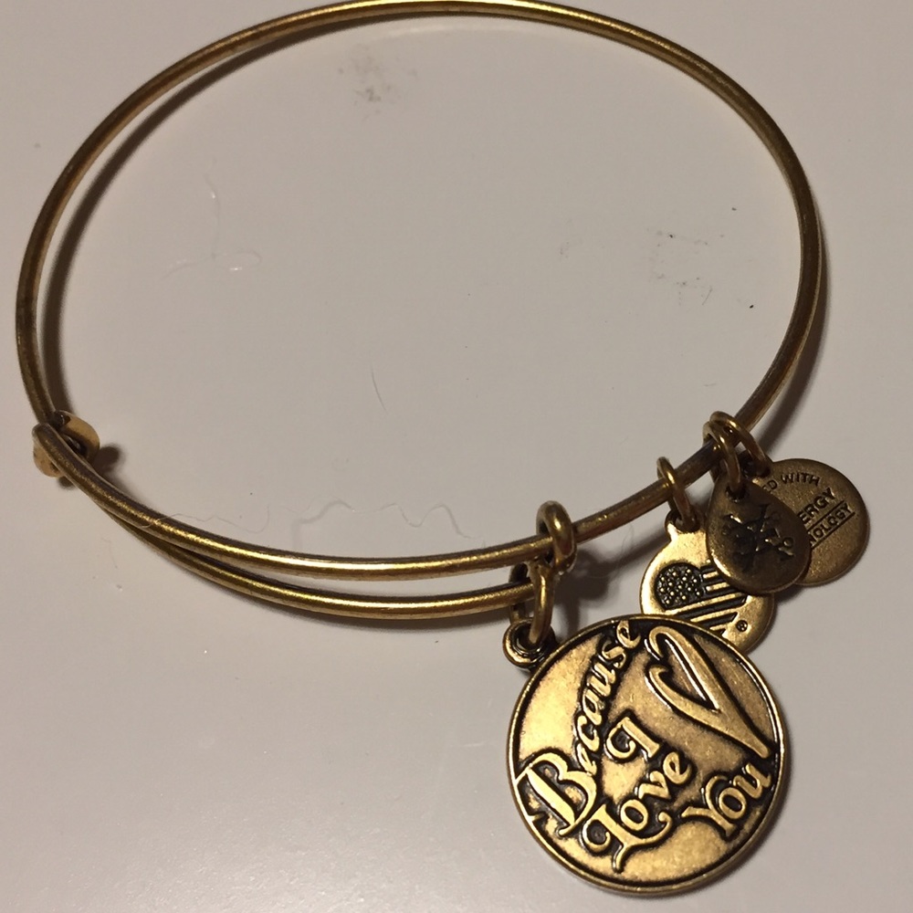 Alex and Ani gold Because I Love You