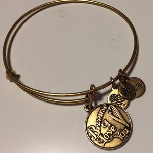 Alex and Ani gold Because I Love You