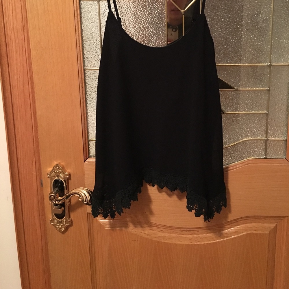 Black tank top