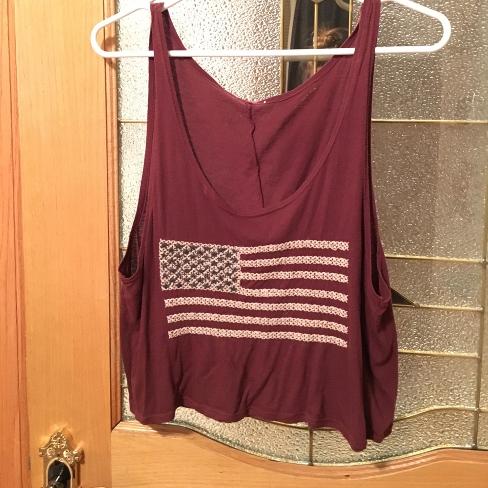 Brandy Melville American flag tank