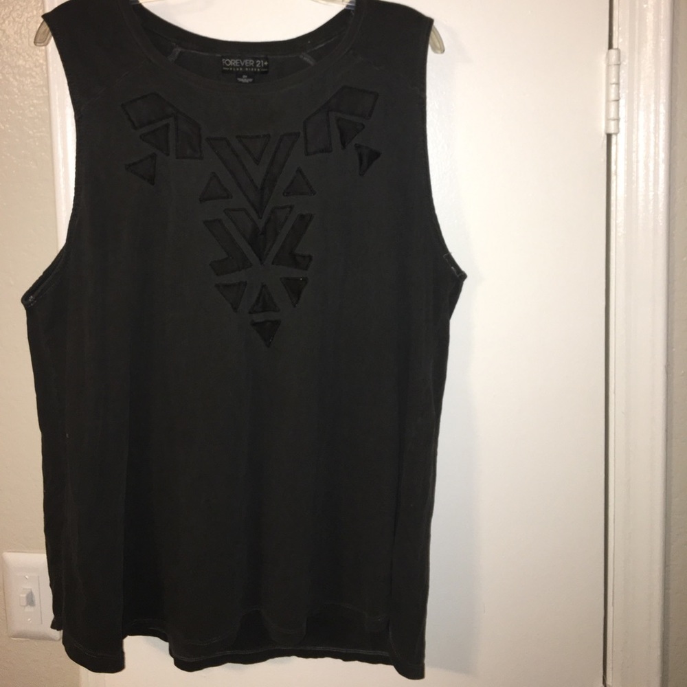 Forever 21 charcoal sleeveless shirt