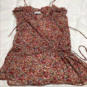 Sheer floral dress/swim cover up