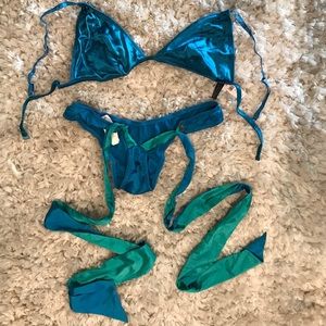 Victoria Secret lingerie two piece.