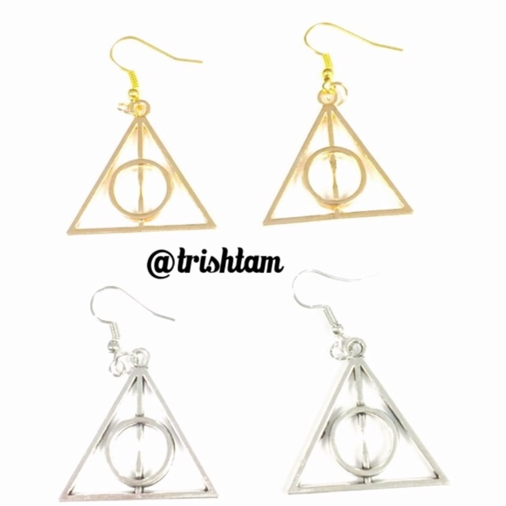 🔴🆕Harry Potter the Deathly Hallows earrings