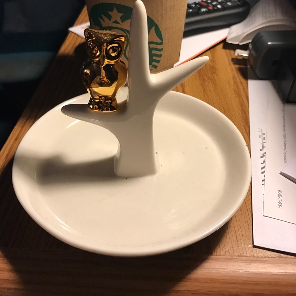 Owl jewelry dish