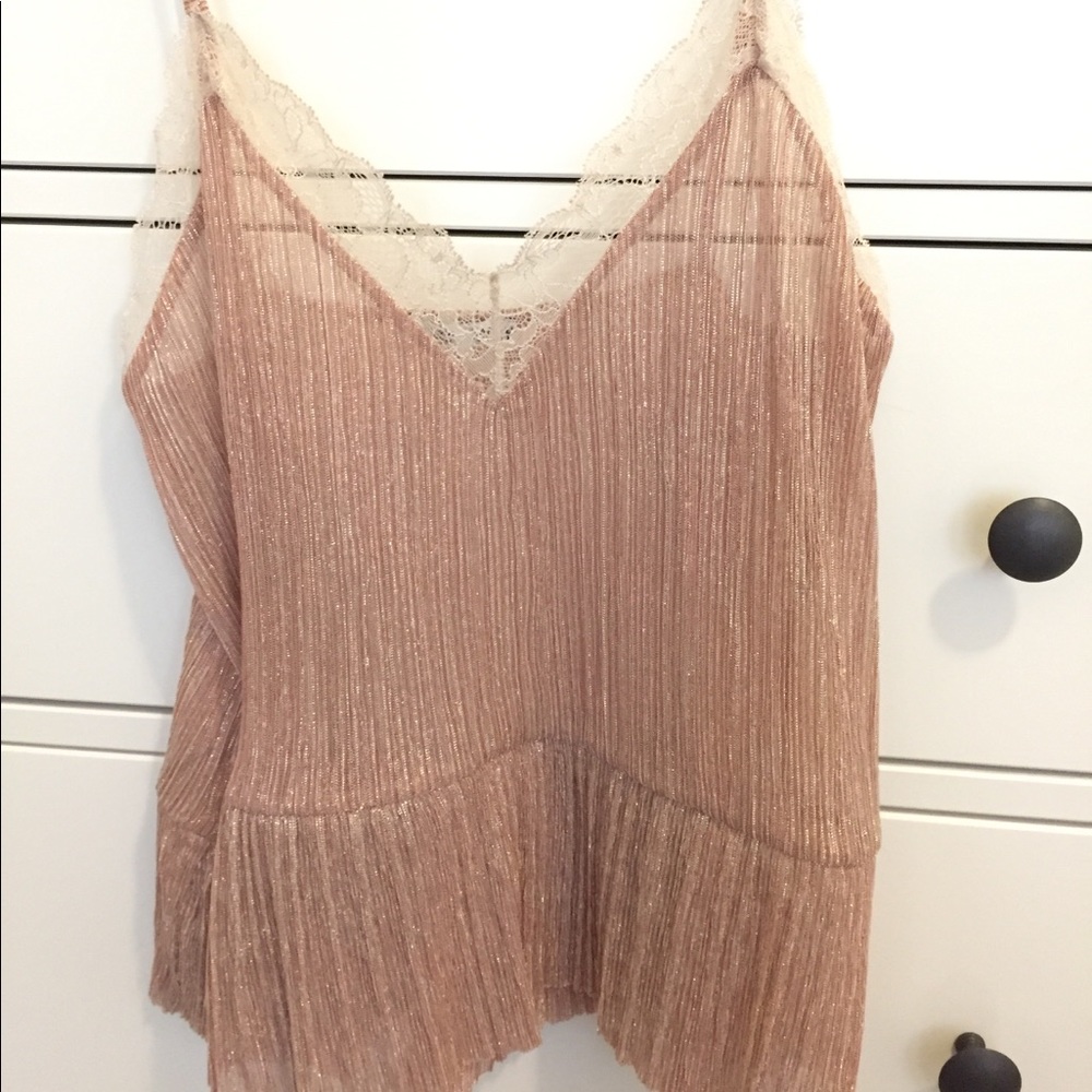 Accepting offers NWOT Zara shimmery top