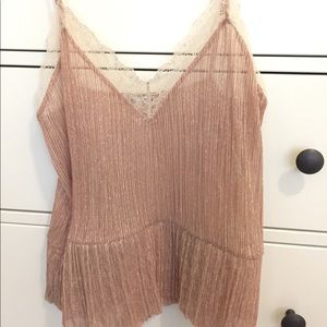 Accepting offers NWOT Zara shimmery top