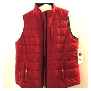 Lauren by Ralph Lauren Down Vest NWT red