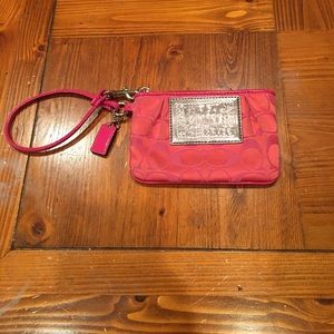 Coach poppy wristlet