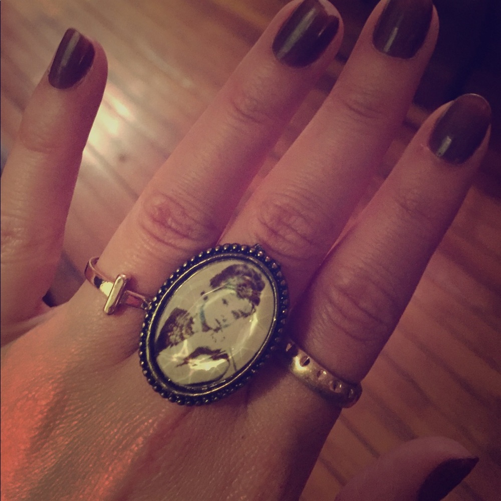 Vintage Breakfast at Tiffany's Adjustable Ring