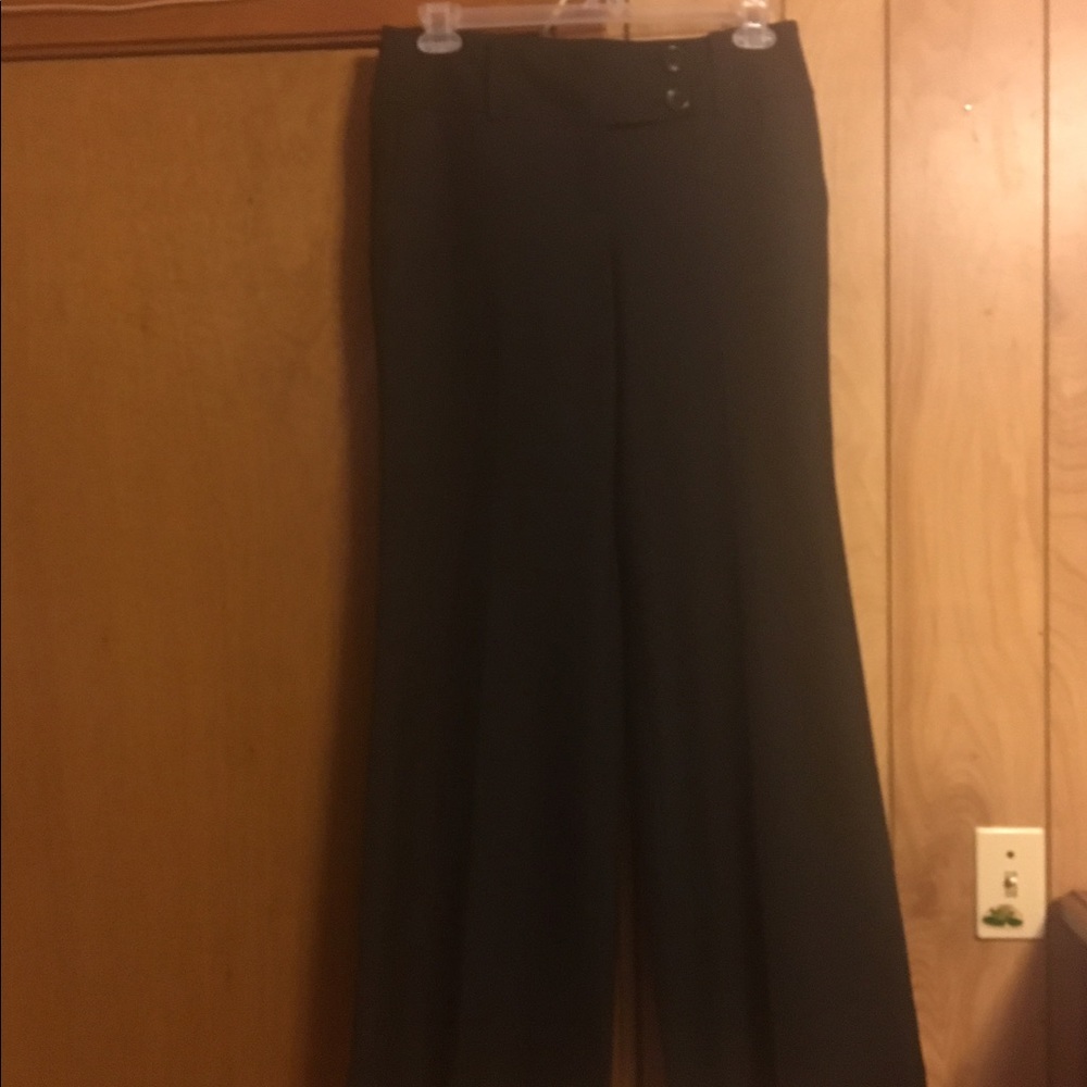 Wide leg black pants