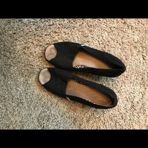 Toms wedges. Size 8. Worn twice