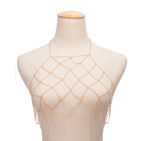 LAST // bikini body jewelry/bra body chain - Picture 3 of 4