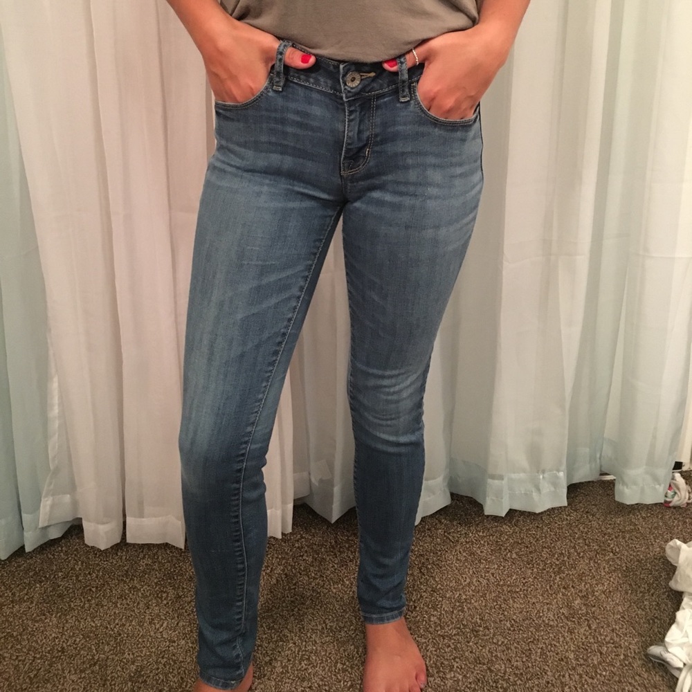 Medium washed Bullhead Black skinny jeans