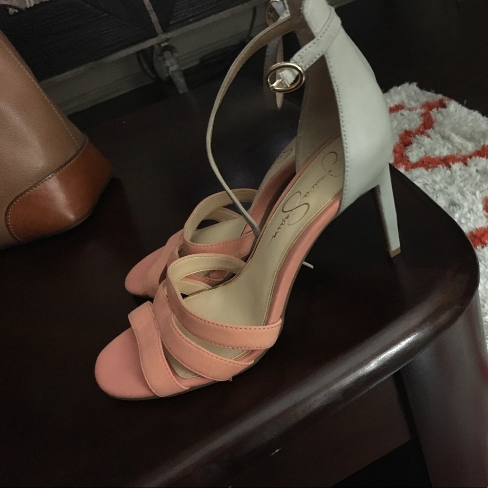 Jessica Simpson spring strapped heels