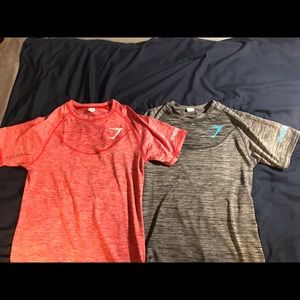 TWO GYM SHARK SHIRTS BUNDLE