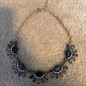 J Crew black Jeweled necklace