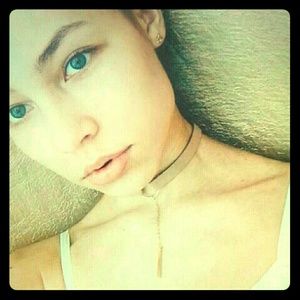 Gold Ring & Bar Choker necklace