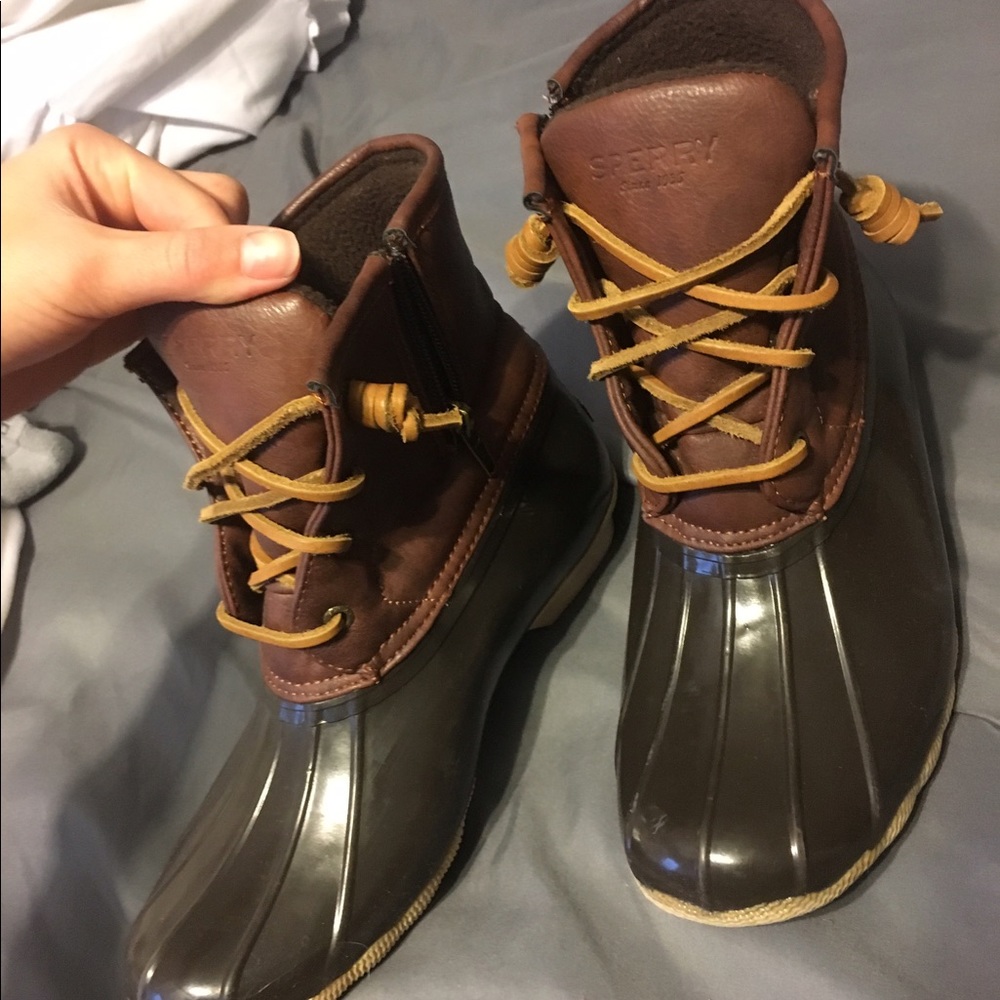 SOLD sperry duck boots