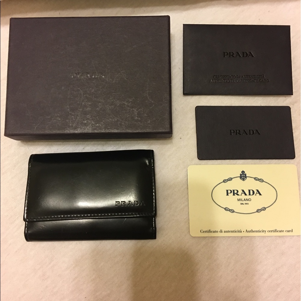 PRADA Wallet Key Fob Trifold.