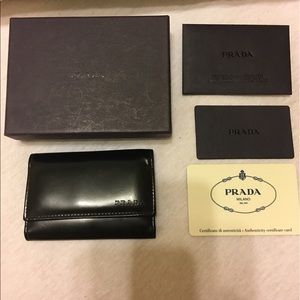 PRADA Wallet Key Fob Trifold.