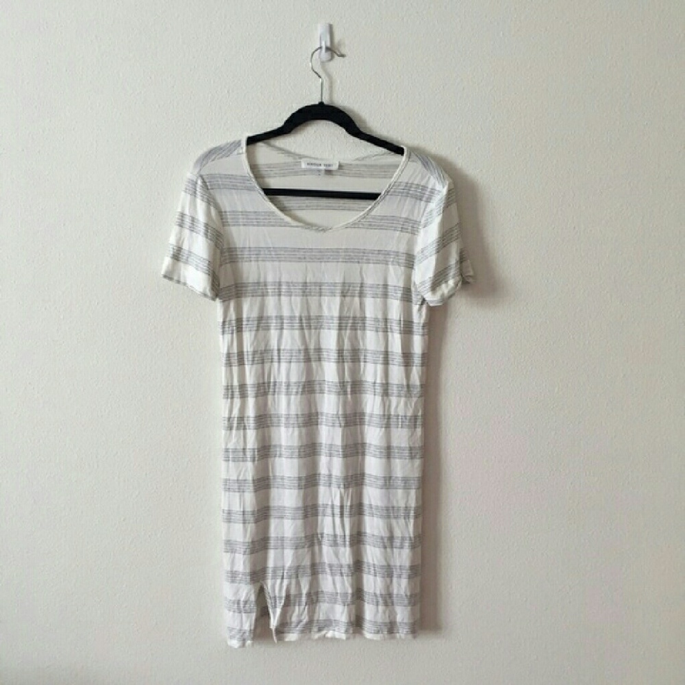 Armour Vert grey striped tshirt dress S