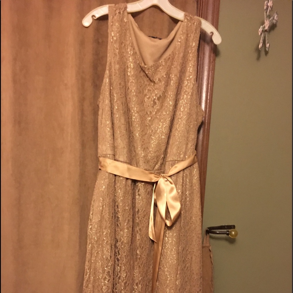 Gold dress