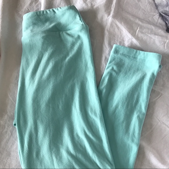 LuLaRoe Tween Leggings - Solid Light Teal - Picture 1 of 1