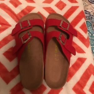 Orange Birkenstock Sandals