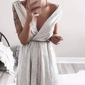 Soft Gold Shimmery Formal/Prom Dress