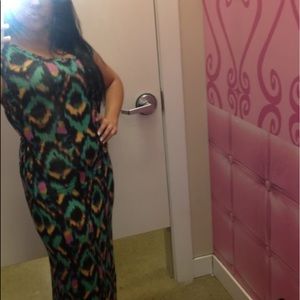 Tribal print maxi dress