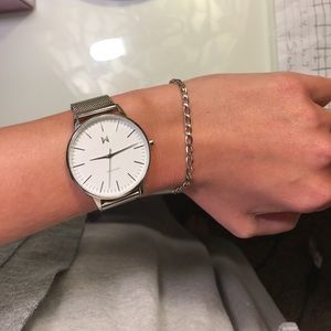 MVMT All stainless steel watch.