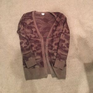 Army Button up Sweater