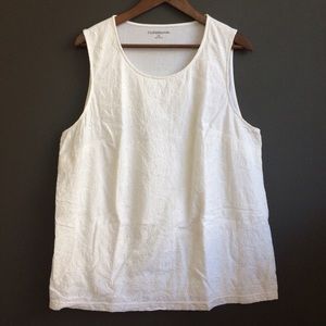 XL Croft & Barrow white sleeveless top