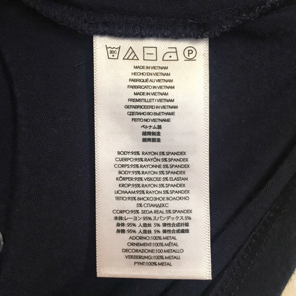 Michael Kors Navy Grommet Top - Picture 6 of 6