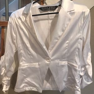 NWT Shiny White Blazer